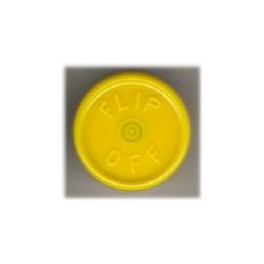 20mm Flip Off Vial Seals, Yellow, Bag of 1000