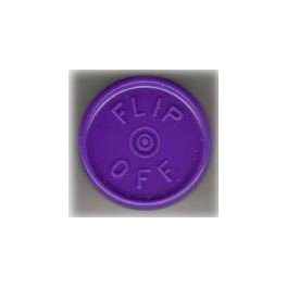 20mm Flip Off Vial Seals, Purple, Pack of 100
