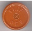 20mm Flip Off Vial Seals, Rust Orange, Bag of 1000