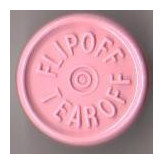20mm Flip Off-Tear Off Vial Seals, Pink, Pack of 100