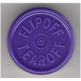 20mm Flip Off-Tear Off Vial Seals, Purple, Pack of 100