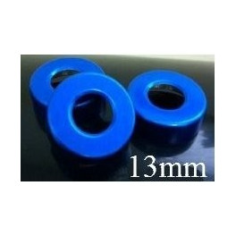 13mm Open Hole Aluminum Vial Seal Rings, Bag 1000, Blue