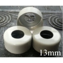 13mm Open Hole Aluminum Vial Seal Rings, Bag 1000, White