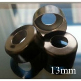 13mm Open Hole Aluminum Vial Seal Rings, Bag 1000, Black