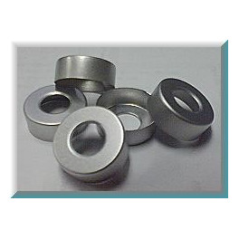 20mm Hole Punched Vial Seals, Natural Silver, Bag 1000