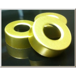 20mm Hole Punched Vial Seal Rings, Gold, Bag 1000