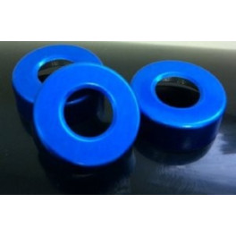 20mm Hole Punched Vial Seals, Blue, Bag 1000