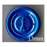 13mm Full Tear Off Vial Seals, Sapphire Blue, Pk 100