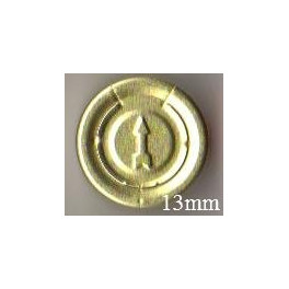 13mm Full Tear Off Vial Seals, Gold, Pk 100