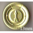 13mm Full Tear Off Vial Seals, Gold, Pk 100