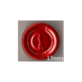 13mm Full Tear Off Vial Seals, Red, Pk 100