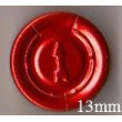 13mm Full Tear Off Vial Seals, Red, Pk 100