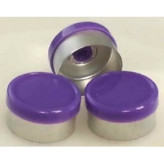 West Pharma 13mm Smooth Gloss Flip Cap Seals, Purple, Bag 1000