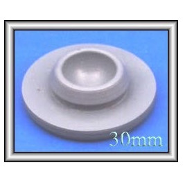 30mm Gray Vial Stoppers, Pk 100