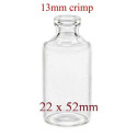 10mL Clear Serum Vials, 13mm crimp, 22x52mm, Ream of 210