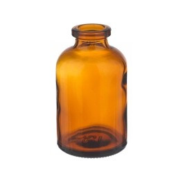 50mL Amber Serum Bottle Vials, 43x73mm, Ream of 68