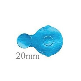 20mm IVA Foil Seal, Blue, Sterile, Roll of 1000