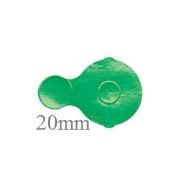 20mm IVA Foil Seal, Green, Sterile, Roll of 1000