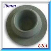 20mm Vial Stopper, USA Manufactured, Round Bottom, Bag 1000