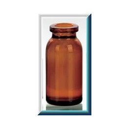10mL Amber Serum Bottle Vials, 25x54mm, Ream of 168