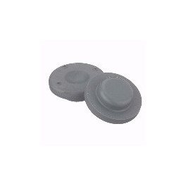 13mm Wafer Vial Stoppers, Gray, Bag of 1000