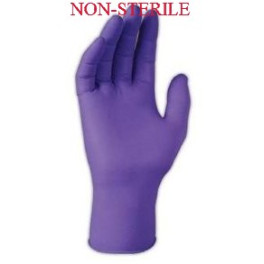 Purple Nitrile Gloves, NON-sterile, Powder Free, Large, Pk 100