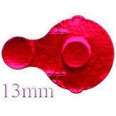 13mm IVA Foil Seal, Red, Sterile, Roll of 1100