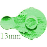 13mm IVA Foil Seal, Green, Sterile, Roll of 1100