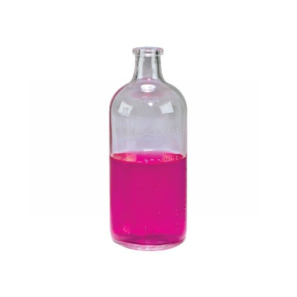 500mL Clear Serum Vials Ream of 18 Serum Bottles