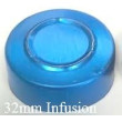 32mm Infusion Vial Seals, Sapphire Blue, Pack of 100