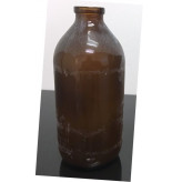 500mL Amber Serum Bottle Vials, 32mm Crimp, case of 25
